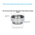 Faucet Adapter 22 Turn 16 18 20 22 24 26 28 30 32mm Internal and External Fine Tooth Faucet Conversion Thread Accessories Oasis Select F