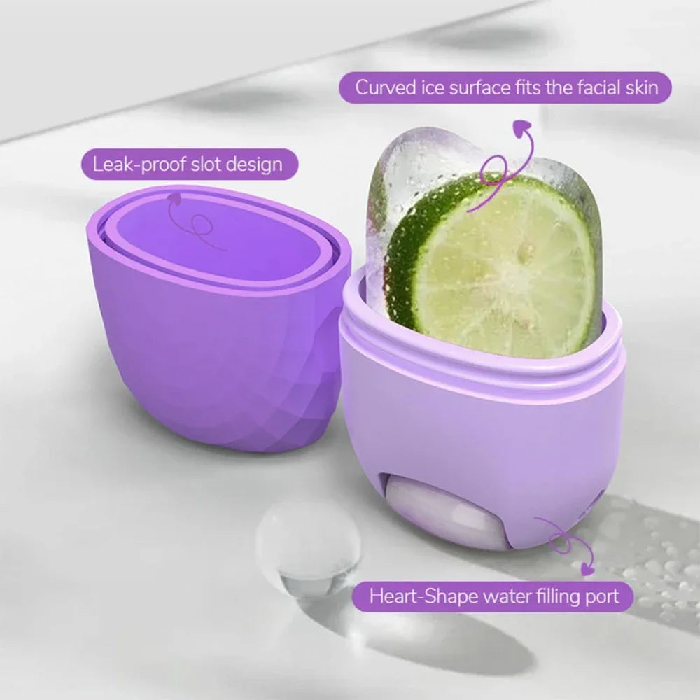 2-in-1 Ice Facial Roller & Globe Mold – Face Massager Tool