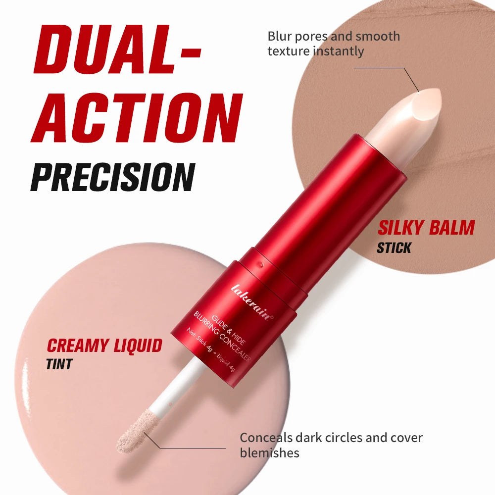 Glide Blurring Conceal 2 In 1 Creamy Liquid Long-lasting Full Coverage Corrector Lightweight Conceals Waterproof Base Makeup Oasis Select