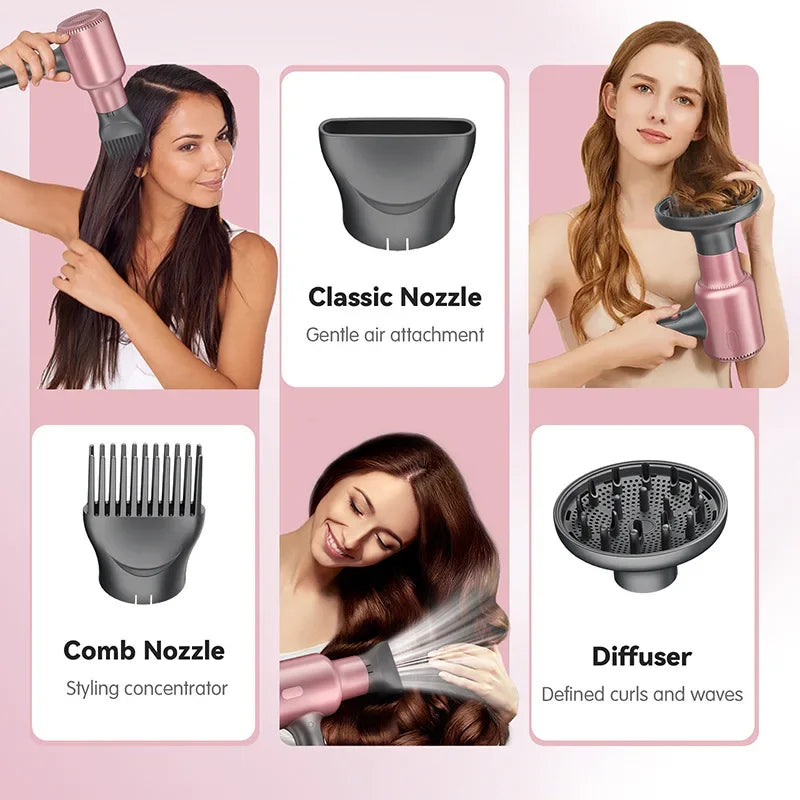 Professional 1600W High Power Household Hair Dryer Negative Ion Hair Care Hot and Cold Air Salon Hairdressing Styling Machine Oasis Select