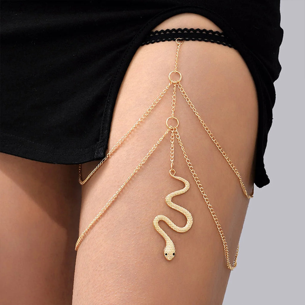 European American Style Snake Leg Chain One Piece Fashion Anklet for Daily Wear Party Date Night Jewelry Accessory Oasis Select