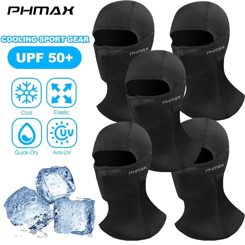 PHMAX Motorcycle Riding Mask Wind Protection And Warmth Breathable Full Face Mask Balaclava Hat Scarf Hood Moto Biker Wind Cap Oasis Select PW-DPMZ-4301-5