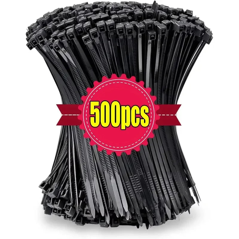 Cable Tie Cable Binder Plastic Ties Outdoor Resistant Zip Ties Multi-Purpose Self-Locking Wraps Management Bundles Oasis Select