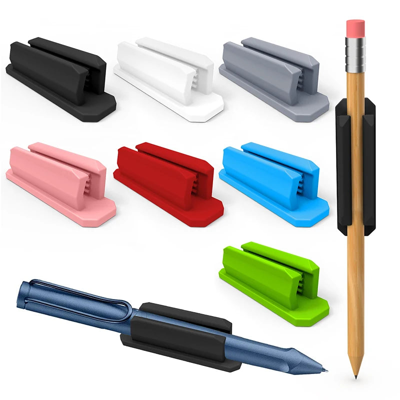 Self-Adhesive Silicone Pen Clip Wall Mount Holder – 2 Pack