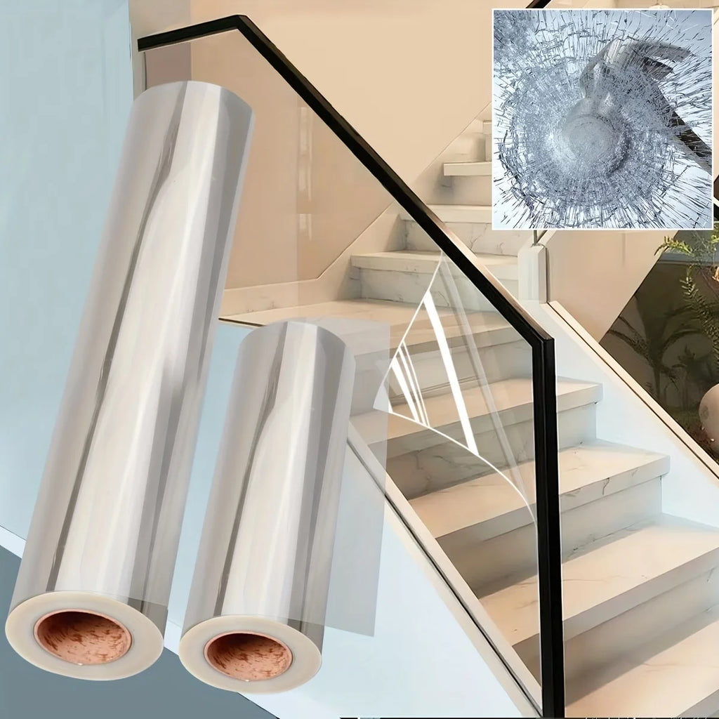 2 Mil Safety Window Film Transparent Self-Adhesive Window Film Shatterproof Tempered Glass Film Suitable For Home Office Glass. Oasis Select