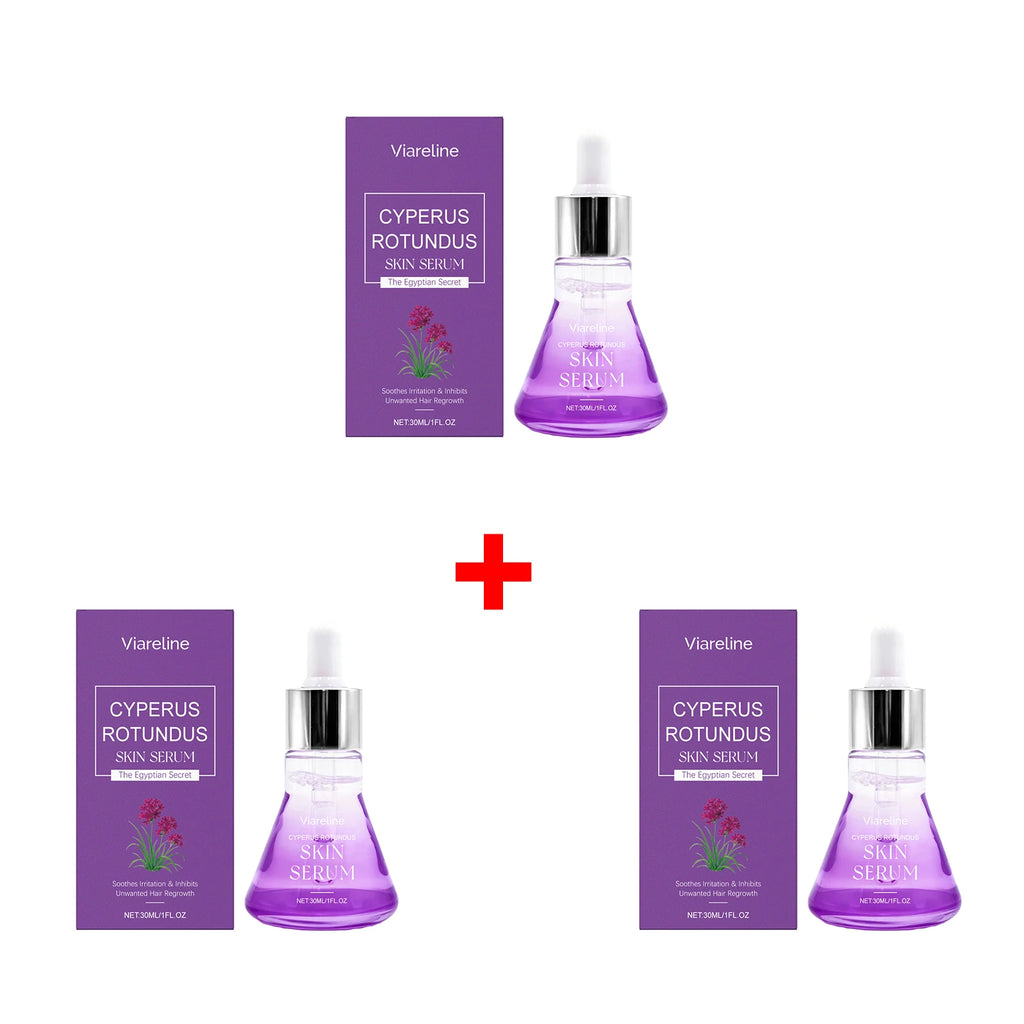 Cyperus Rotundus Serum for Post Hair Removal Care Natural Hair Growth Inhibitor Serum Full Body Facial Post Hair Removal Care Oasis Select 3pcs