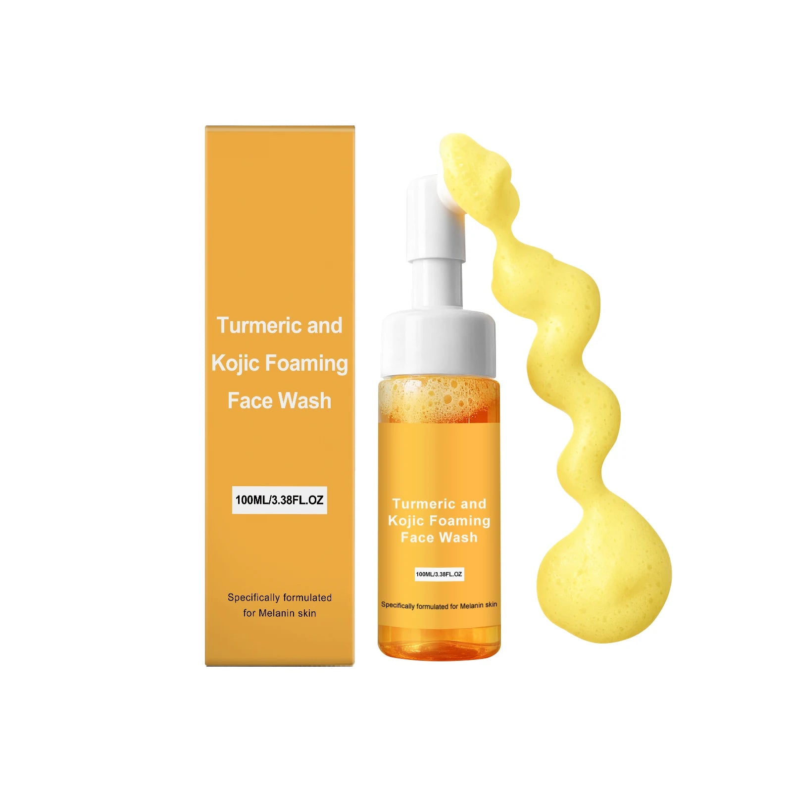 Turmeric & Kojic Acid Foaming Face Wash | Brightening Cleanser Foaming Face Wash Oasis Select 100ml Boxed