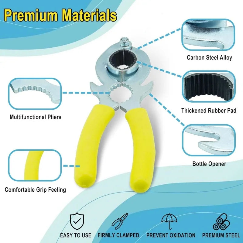 1pcs Faucet Aerator Wrench Water Outlet Loosening Device Circular Pipe Clamp Universal Disassembly Tool Multifunctional Clamp Oasis Select
