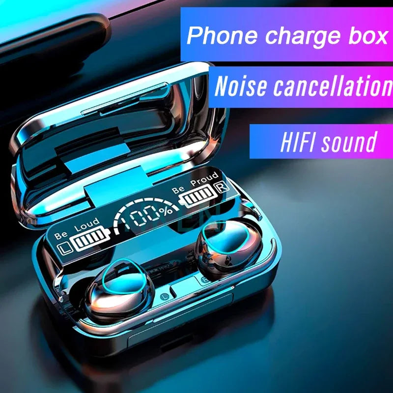 TWS M10 Wireless Bluetooth Headphones LED Display With Charging Box 9D Stereo In-Ear Sports Earphone Bluetooth Headset for Phone Oasis Select