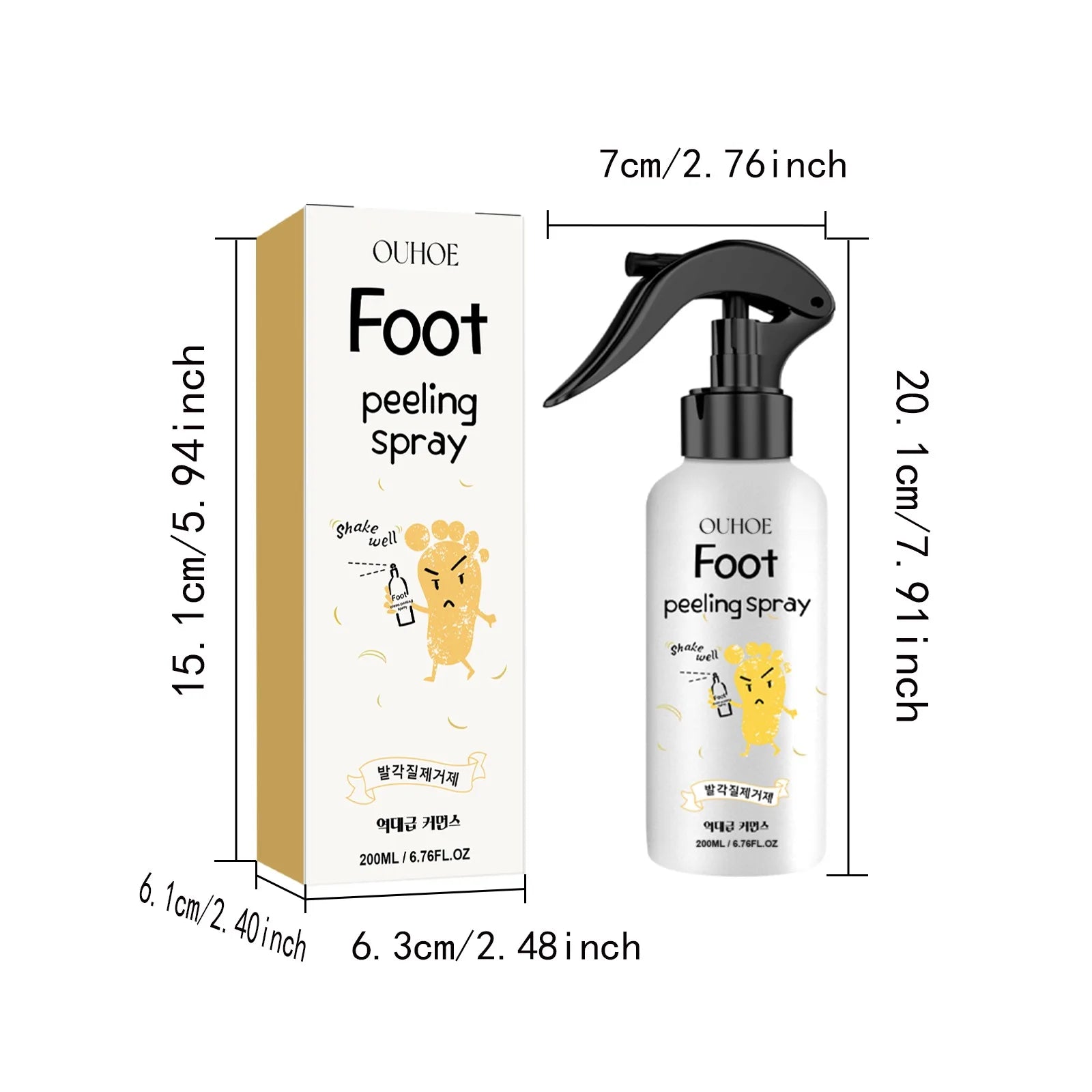 200ml Foot Exfoliating Spray – Soften, Brighten & Smooth Feet Foot Exfoliating Spray Oasis Select