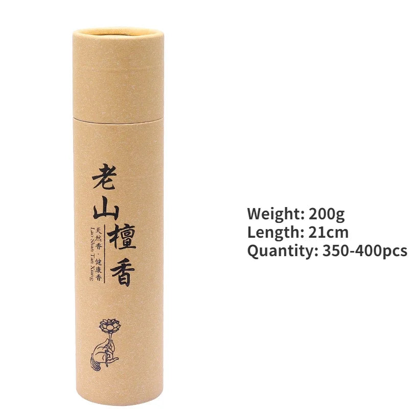 400pcs/tube, Natural agarwood incense sticks and incense sticks, suitable for meditation and long-lasting fragrance use Oasis Select Sandalwood