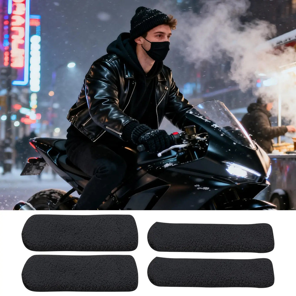 Motorcycle Handle Grip Covers Stretchable Cold Winter Motorcycle Riding Handlebar Grips Covers for Adventure Commuting Cruising Oasis Select