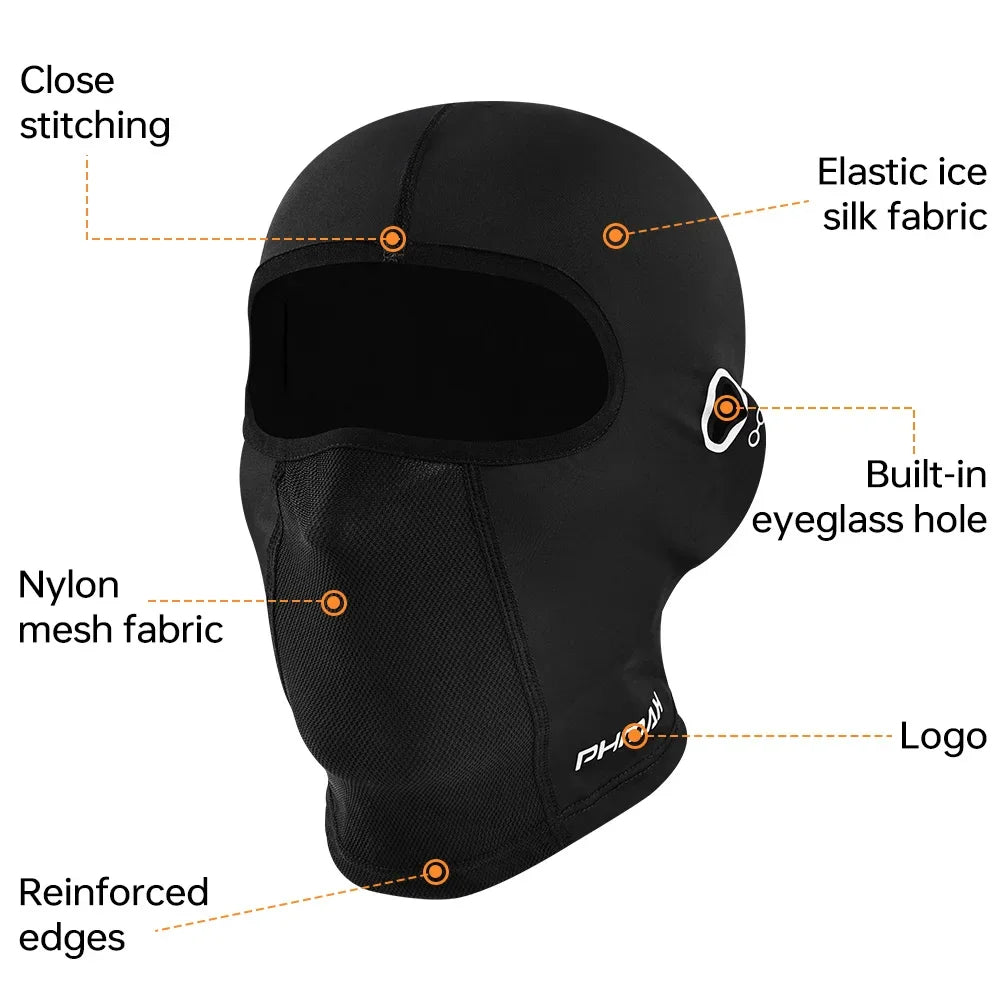 PHMAX Cycling Balaclava – UV & Dust Full Face Mask for Biking
