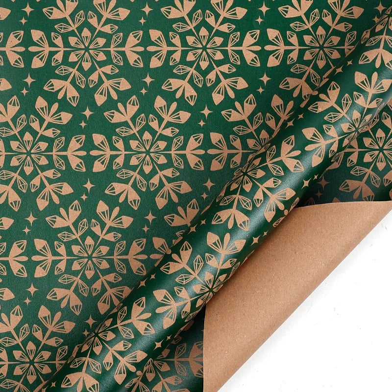 50x70cm Xmas Gift Paper Recyclable Kraft Wrapping Paper Christmas Wrapping Paper Sturdy For Wedding Winter Holiday Christmas Oasis Select Style 8