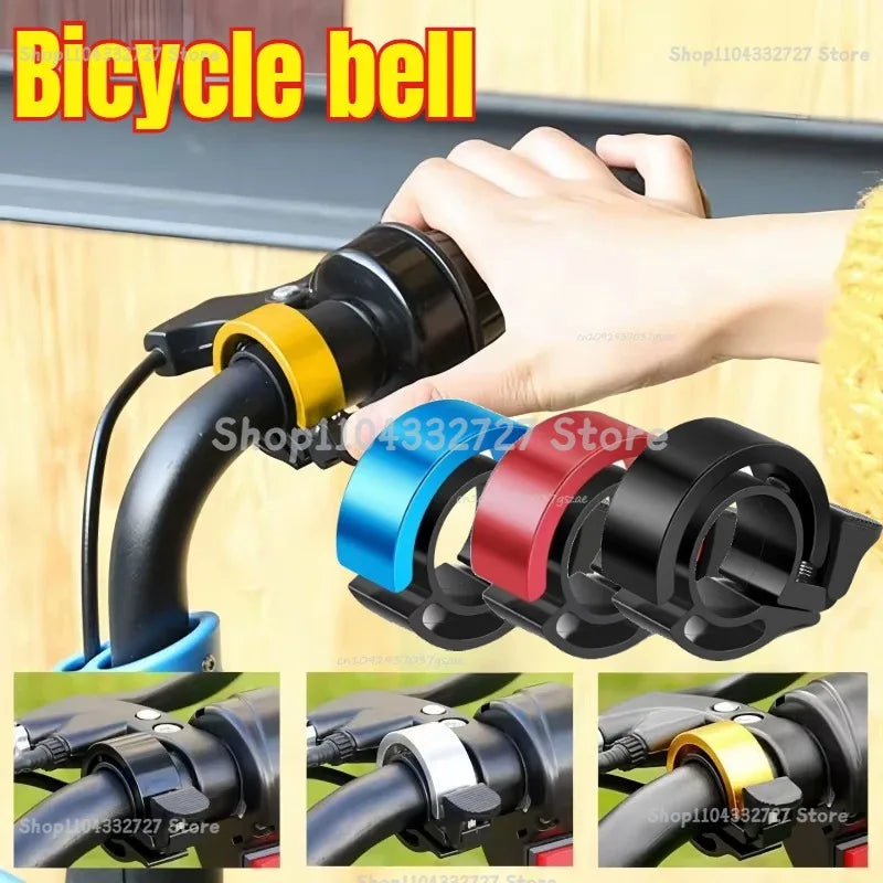 Invisible Alloy Bicycle Bell Loud Clear Sound Warning Alarm Universal Handlebar Bike Ring for Road Cycling Safety Accessories Oasis Select