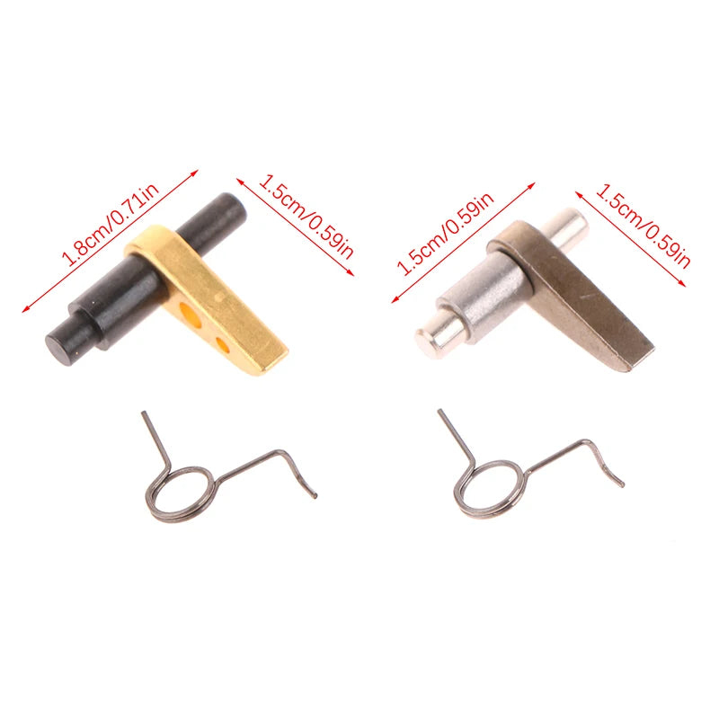 Wholesale 1Set CNC 303 Stainless Steel Anti-Reverse Latch Safety Lever Latch Car Anti-Reverse Tooth Auto Parts Accessories Oasis Select