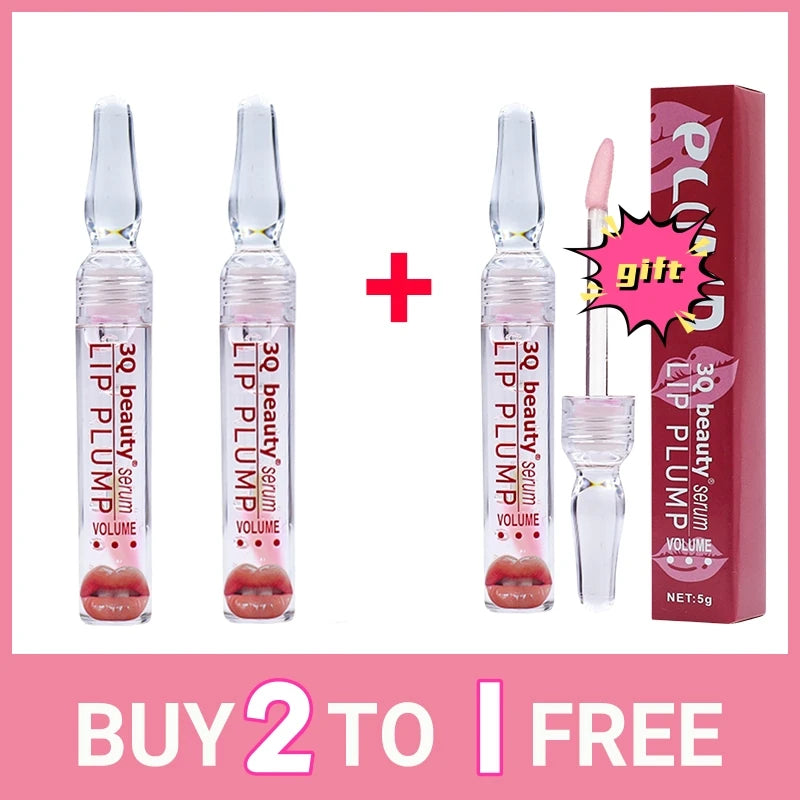 Volumising Lip Plumper Oil Gloss Serum – Hyaluronic Acid