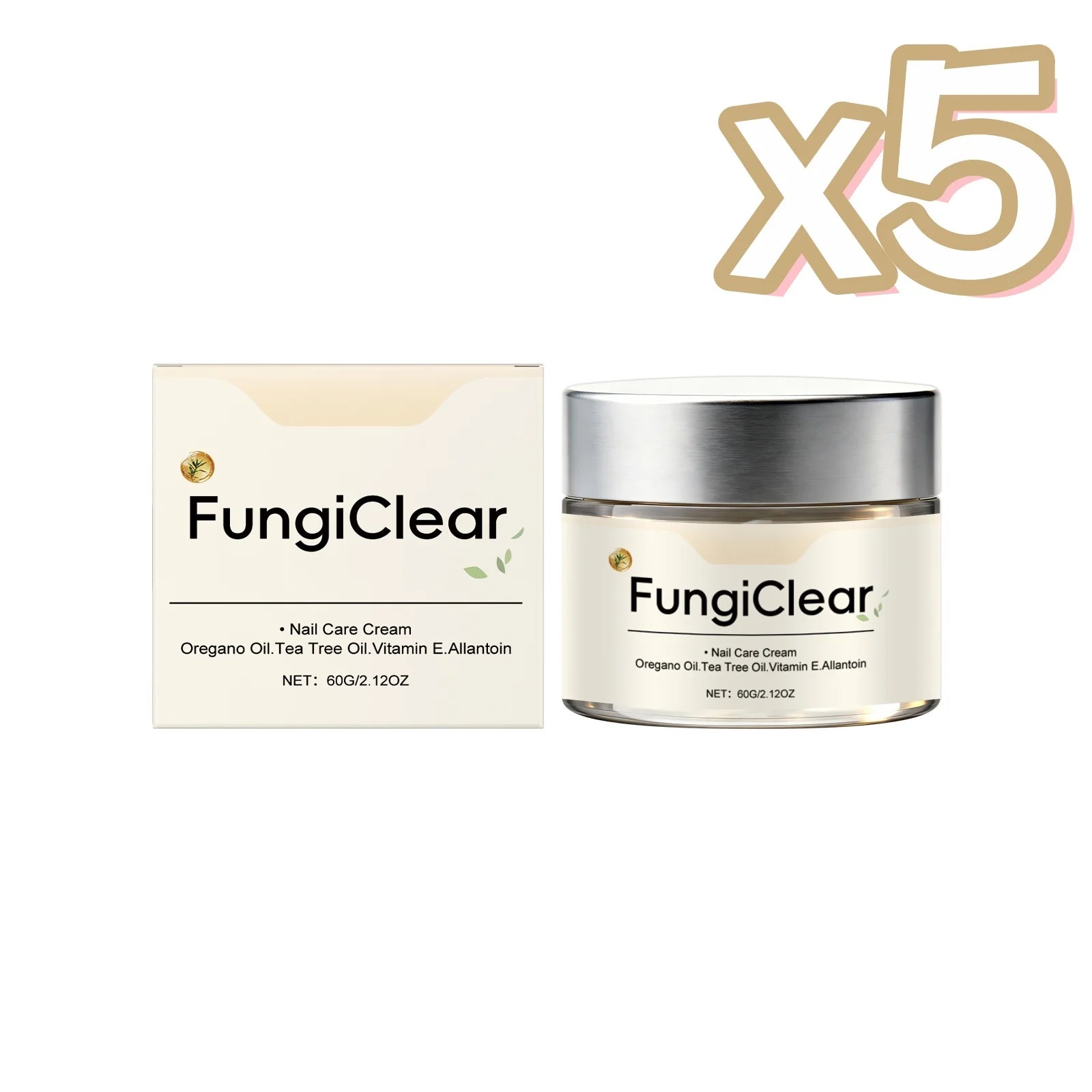 Strengthening Nail Care Cream Repair Weak Nails Herbal Extract Nourish Restore Health Lasting Effective Fingernail Toenails Care Oasis Select 60g Boxed x 5