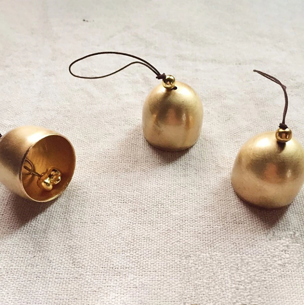 10pc Brass Jingle Bells – Christmas DIY Crafts & Wind Chimes