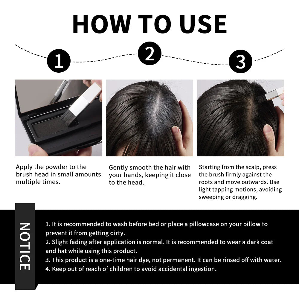 Lakerain Hair Dye Palette & Brush – Root & Grey Coverage