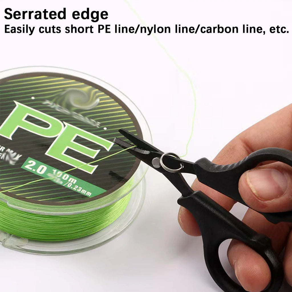 Titanium coated stainless steel fishing scissors, cutting tool for PE braided line, fishing line fishing accessory tool. Oasis Select