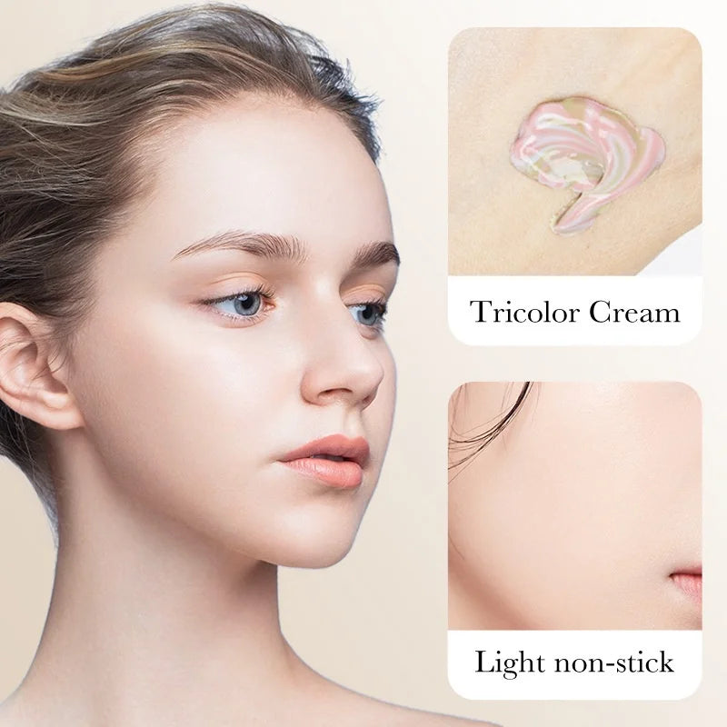 Three-color Repair And Isolation Cream Protective Primer Before Makeup Moisturizing Isolation Milk 40g Oasis Select