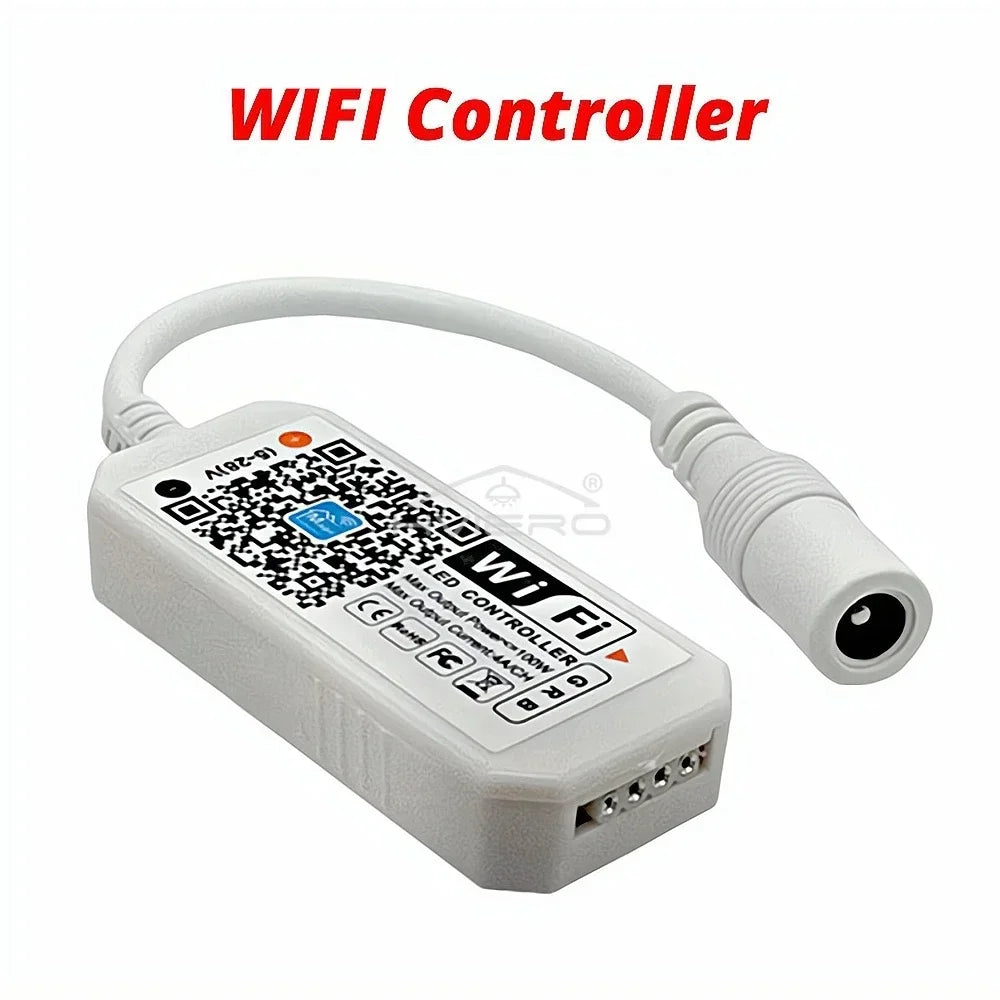 WiFi RGB LED Strip Controller 24/44 Key Remote Dimmer Timer