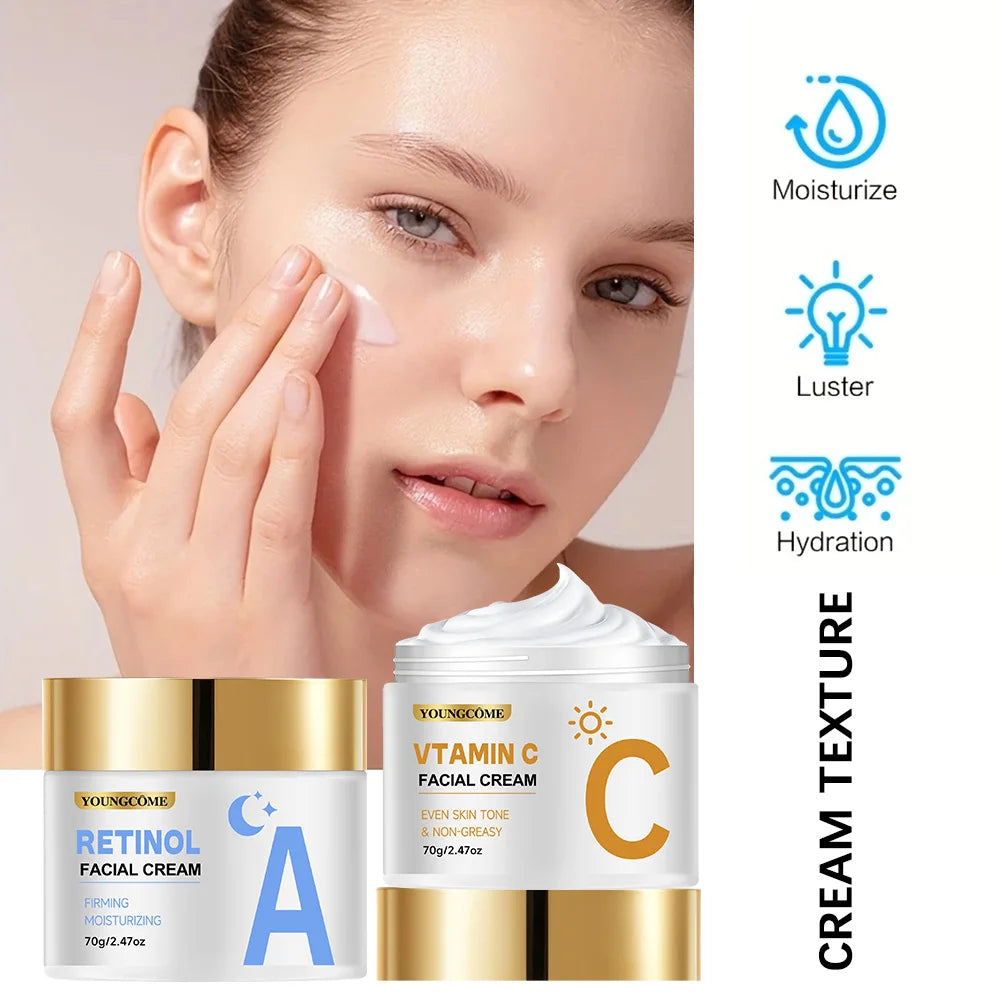 YOUNGCOME Retinol Cream & Serum Set – Collagen & Vitamin E