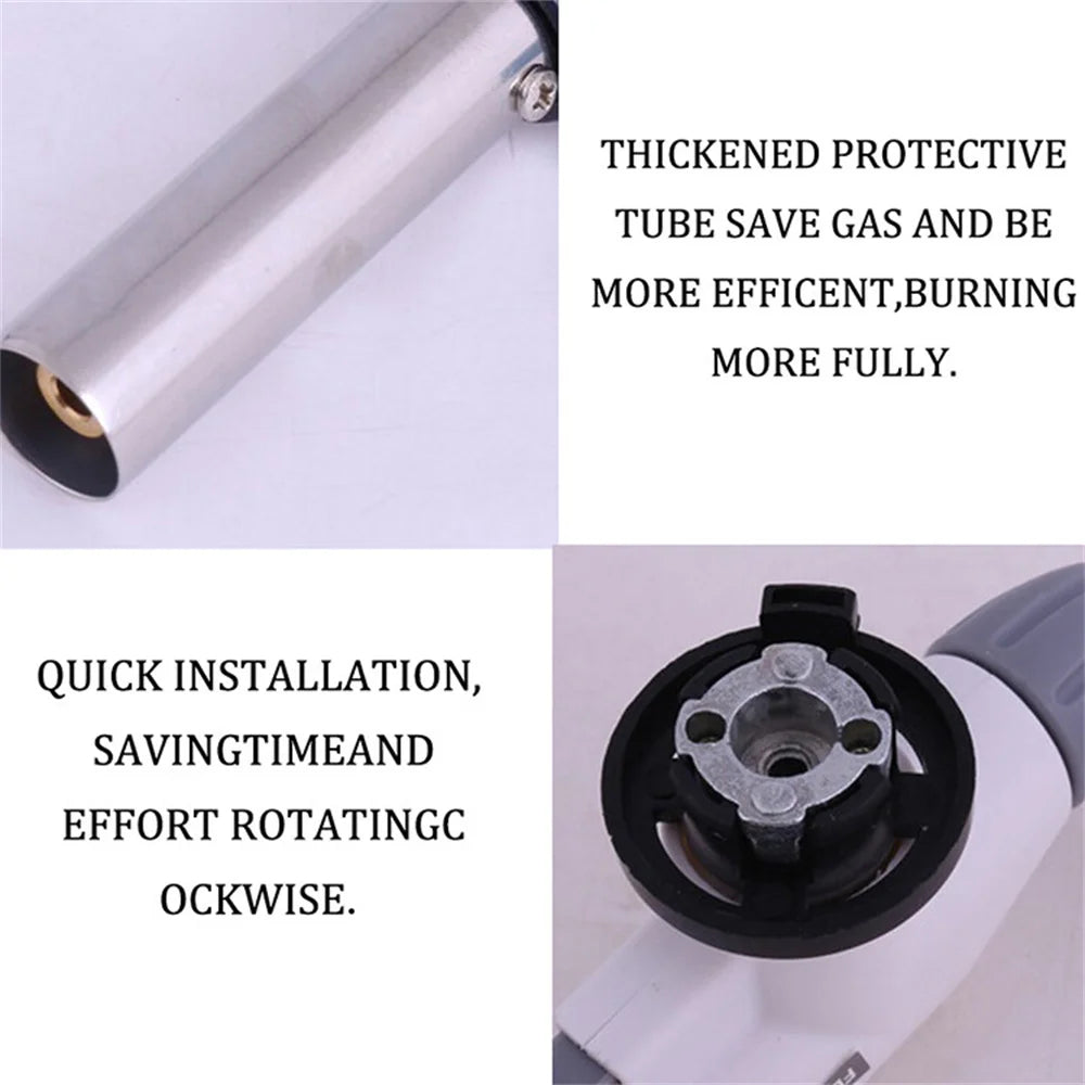 Torch Cooking AutoIgnition Butane Gas Welding-Burner Welding Gas Burner Flame Gas Torch Flame Gun Blow for BBQ Camping Cooking Oasis Select