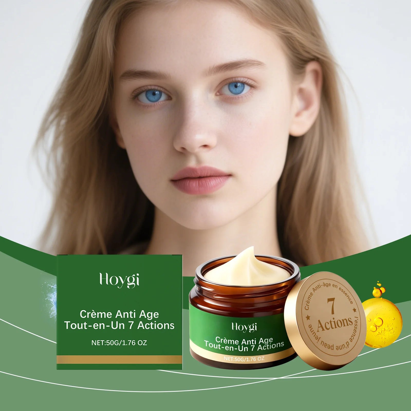 Hoygi 7-in-1 Anti-Aging Face Cream – Firming & Brightening 50g Anti-Aging Face Cream Oasis Select