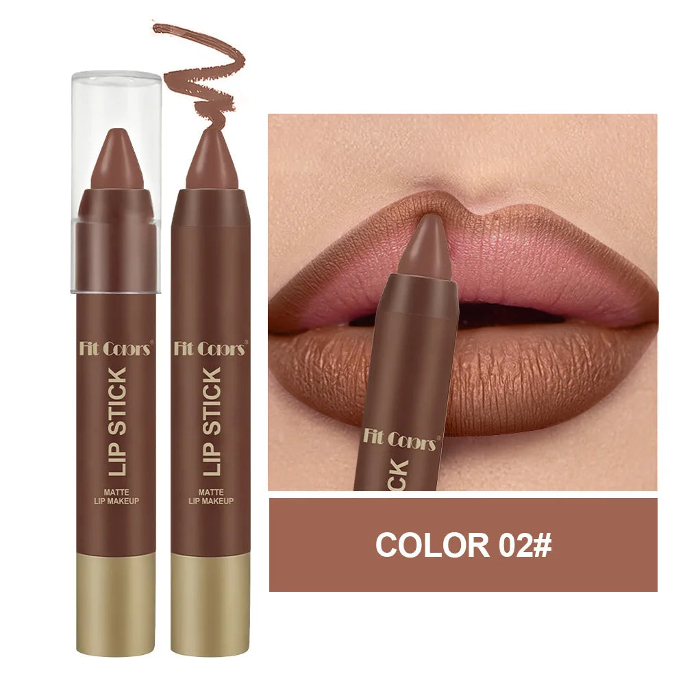 Fit Colors Velvet Matte Lip Liner Pen – Waterproof, 6 Shades