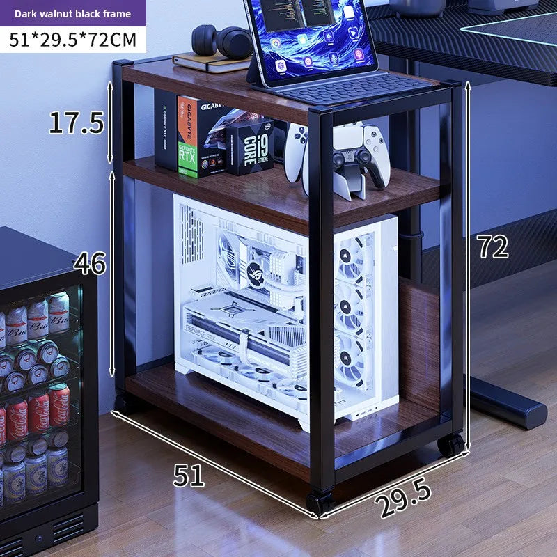 Computer host bracket simple multi-layer removable chassis storage rack minimalist wind table trolley Oasis Select 3 ordinary SHT