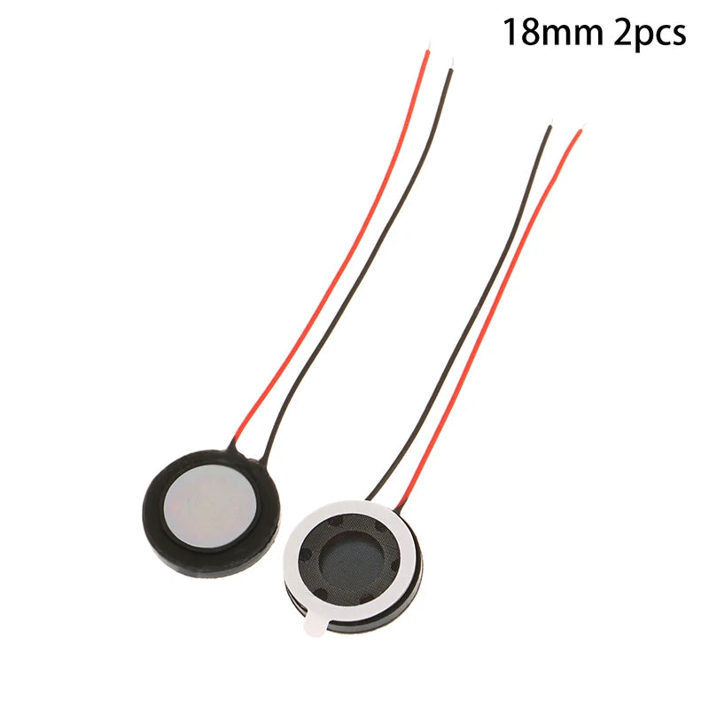 New Sale 2Pcs Round 8 Ohm 1W Speaker 8ohm 15MM/18MM/20MM Loud Speakers Tablet Mobile Phone Trumpet Horn Small Loudspeaker Audio Oasis Select 18MM