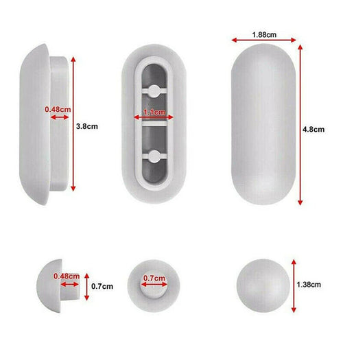 12pcs Shock-Proof Buffers Toilet Lid Accessories Toilet Lid Replacement Pads Toliet Seat Cushion Parts Bathroom Toliet Accessory Oasis Select