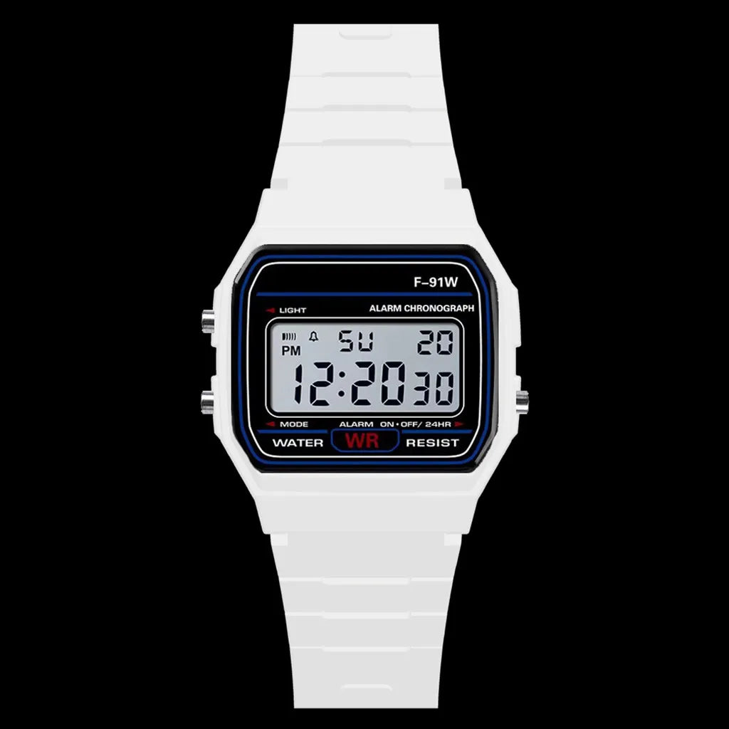Luxury Men Analog Digital Military Armys Sport LED Waterproof Wrist Watch Oasis Select White