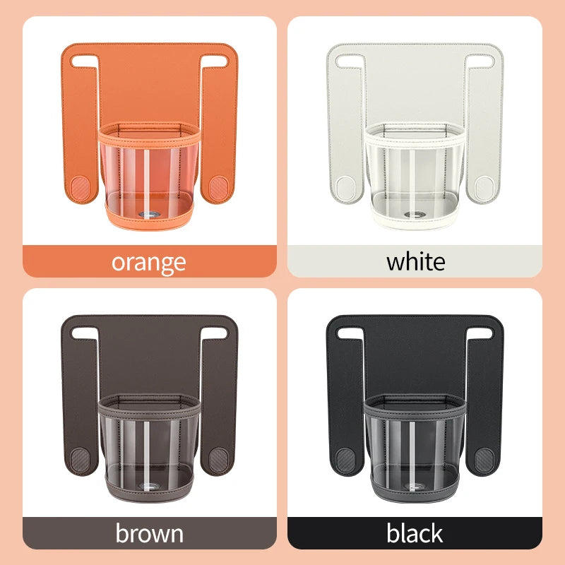 Car Headrest Cup Holder & Backseat Organizer with Hooks