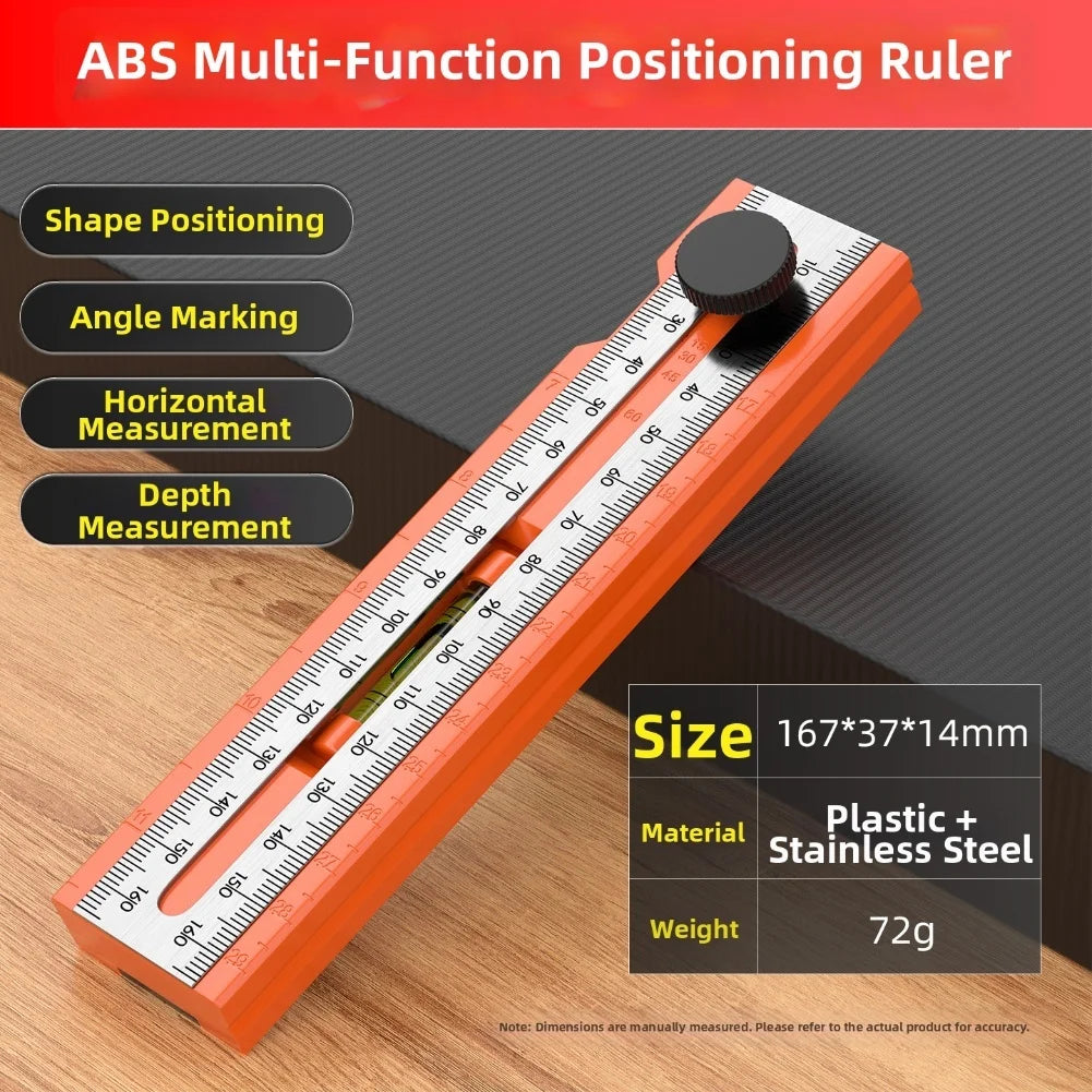 Adjustable Protractor Ruler – Multi-Angle Woodworking Tool Marking Protractor Ruler Oasis Select A