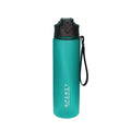 750ml Water Bottle with Carrying Strap Matte Frosted Surface Leak Proof Design Lightweight Portable for Outdoor Hiking Camping Oasis Select Green 0.75L