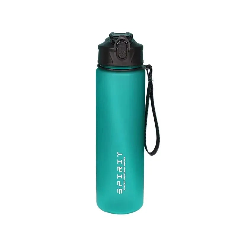 750ml Water Bottle with Carrying Strap Matte Frosted Surface Leak Proof Design Lightweight Portable for Outdoor Hiking Camping Oasis Select Green 0.75L