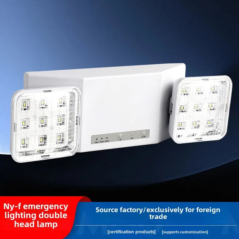 SHINEKNOT Double-Head LED Emergency Exit Light | 180 Min Backup