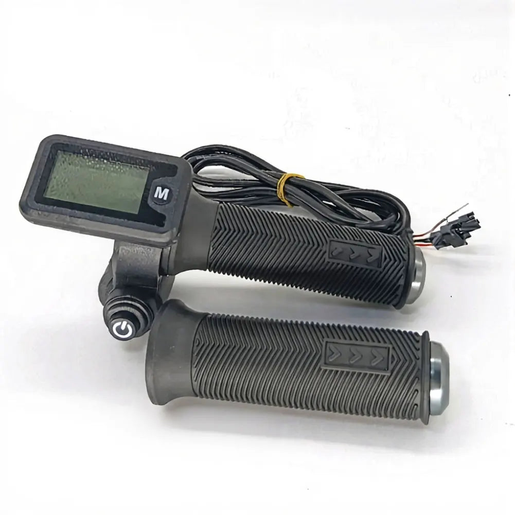 Ebike Throttle Grip 22.2mm With Key 6 Wire For Electric Bicycle Scooter Speed Controller Handlebar Part Black Oasis Select
