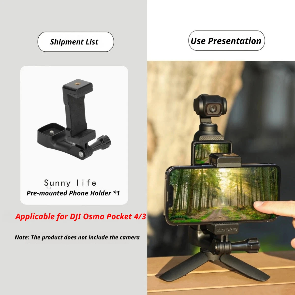DJI Osmo Pocket 4/3 Accessories Kit – Case, Mount & Tripod
