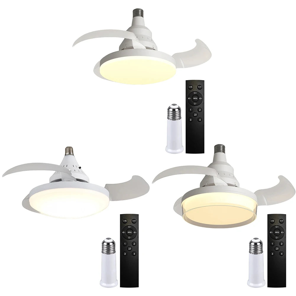 Invisible Leaf Ceiling Fan with LED Light & Remote Control LED Ceiling Fan Oasis Select