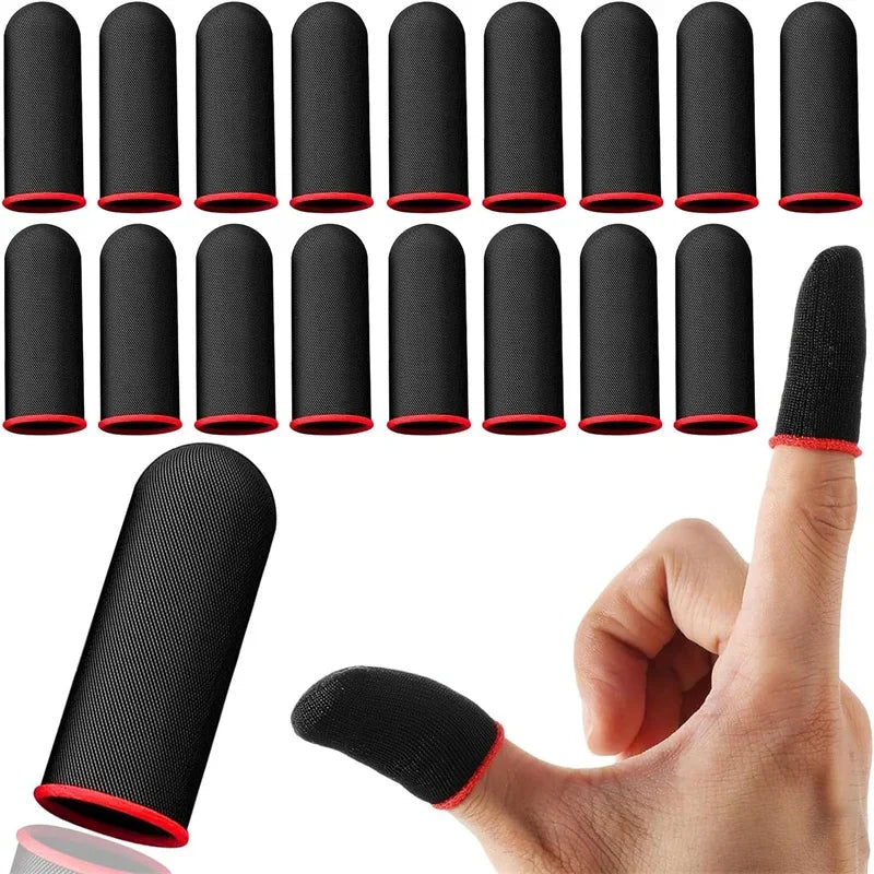 20Pcs Phone Gaming Finger Sleeves Game Hand Controller Gloves Anti Sweat Breathable Seamless Touchscreen Finger Cover Oasis Select