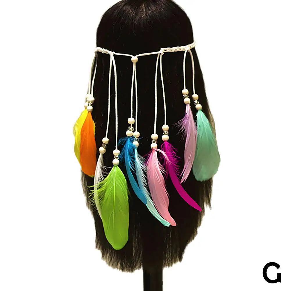 Bohemian Feather Headband – Carnival Costume & Festival
