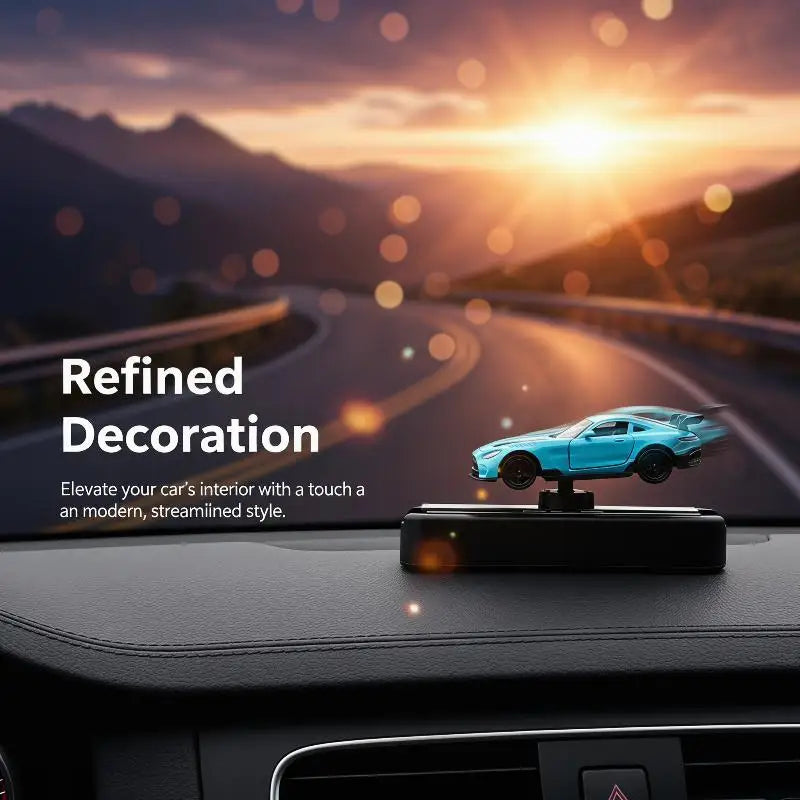 Car Dashboard Decorations With Temporary Parking Number Plate Drift & Turn Mini Car Model Ornament Dynamic Interactive Oasis Select