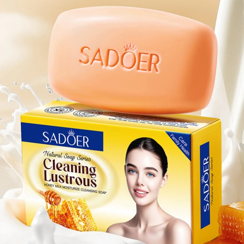SADOER Honey Milk Moisturizing Cleansing Soap 100g Cleansing Soap Bar Oasis Select 100g