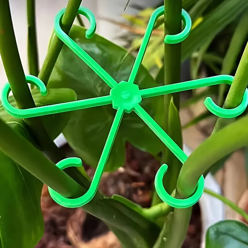 4Pcs Transparent Plant Support Stakes,U-Shaped Foldable Garden Stakes for Bamboo &Potted Plants,Indoor/Outdoor Hydroponics Use ﻿ Oasis Select
