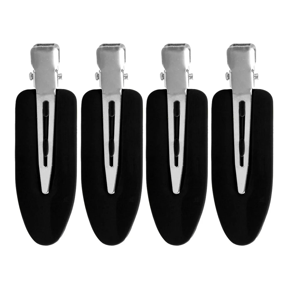 4 Pcs Seamless No Crease Barrettes Makeup Clip No Bend Hair Clip Professional Salon Styling Fixed hairpin Woman Man Hairdressing Oasis Select K65-3