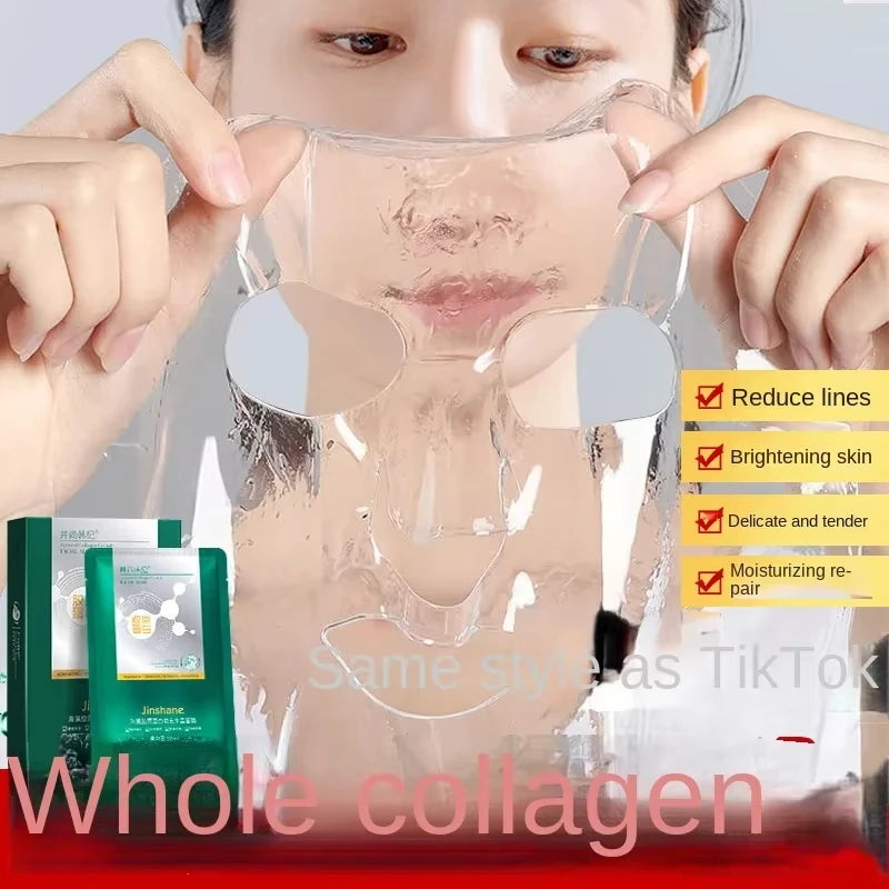 5pcs*30ml Hot Sale Seaweed Collagen Filling Crystal Mask Replenishing Fruit Jelly Skin Transparent Mask Skin Care Masque Oasis Select